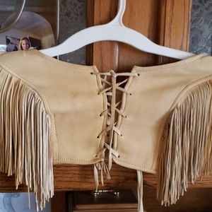 Sheep skin halter top. Very rare. Never worn.